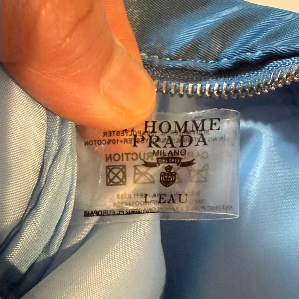 Beauty GWP (Gift with Purchase) Prada Milano Powder Blue Gray Cosmetic case